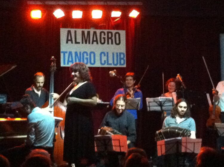 With Lidia Borda, Buenos Aires